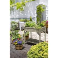 Vegtrug Kruidentafel 58 × 78 × 80 Cm - Grijs -Bsi Verkoop 1540756750 1 600