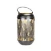 Lantaarn Bladmotief Zwart - 26 × 15 Cm -Bsi Verkoop 1604664133 1 600