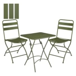 Voorkant 28 Mica Decorations Evita Bistro Set Groen - 3 Delig