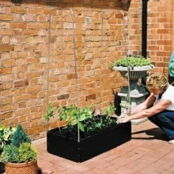 Groeibed 1 × 0,5 M Met Klimframe 9 Groeibed 1 × 0,5 M Met Klimframe -Bsi Verkoop groeibed met frame 1 x 05 m 1484056561 3 600