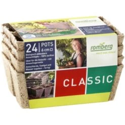 Vezelpotjes Vierkant Biologisch Afbreekbaar - 6 × 6 Cm - Set Van 24 Stuks -Bsi Verkoop kokos potjes vierkant 6 cm 1518946013 2 600