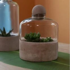 ESSCHERT DESIGN Kweekstolp Glas Op Betonbasis -Bsi Verkoop kweekstolp glas op betonbasis 1628768694 1 600