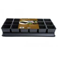 Tray Met 18 Vierkante 9 Cm Potten 5 Tray Met 18 Vierkante 9 Cm Potten -Bsi Verkoop kweektray 18 potten vierkant 1490207378 1 600