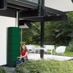 Regenton Slim Muurmodel 300 L - Groen -Bsi Verkoop regenton slim muurmodel 300 l groen kraantje 1556805072 2 600