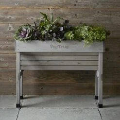 Vegtrug Verhoogde Kweektafel Grijs - 100 × 80 × 80 Cm -Bsi Verkoop vegtrug grijs 1 m 1517220431 1 600