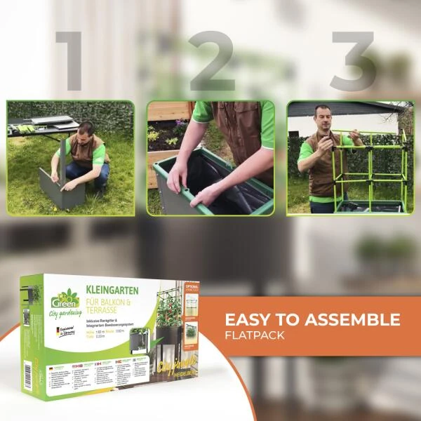 Verhoogd Kweekbak City Jungle Heidelberg Met Klimframe 8 Verhoogd Kweekbak City Jungle Heidelberg Met Klimframe - Afbeelding 6